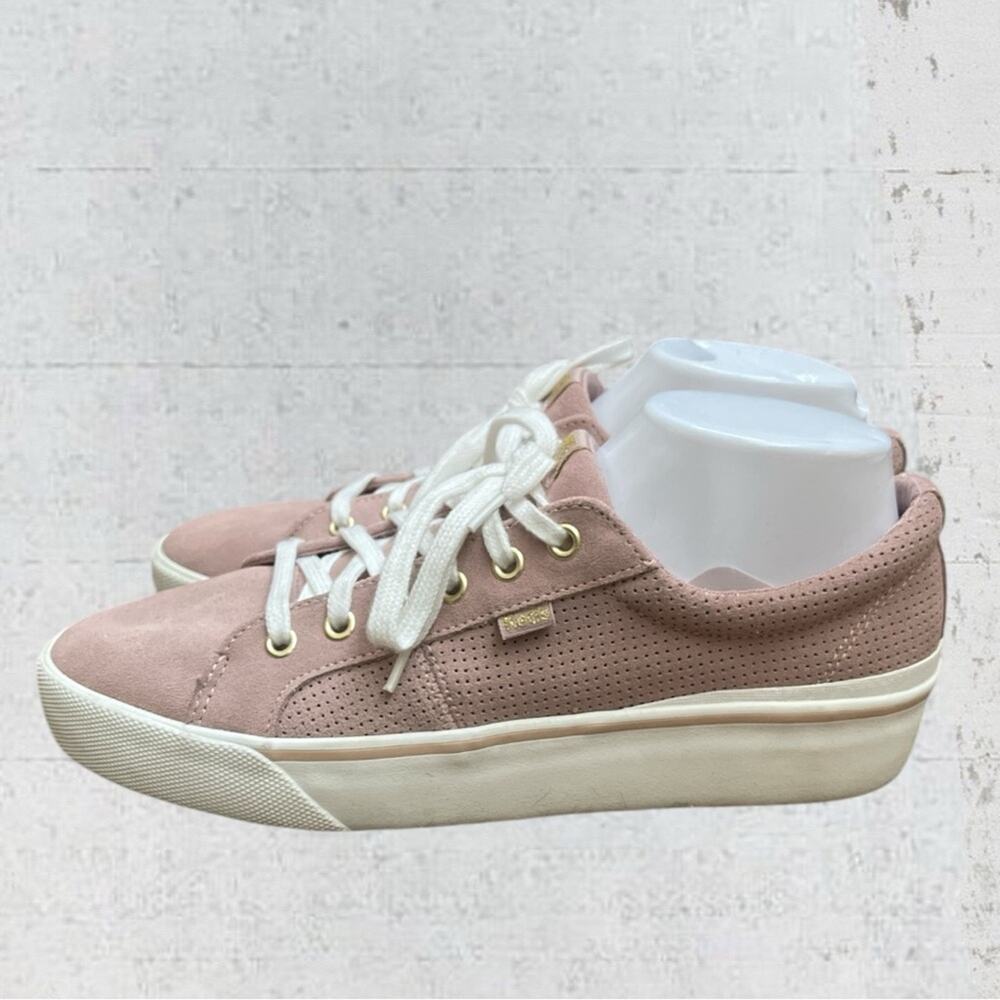 Keds Jump Kick Duo Perf Suede Size 11 Mauve Chunky Sneaker Preppy - Picture 6 of 12